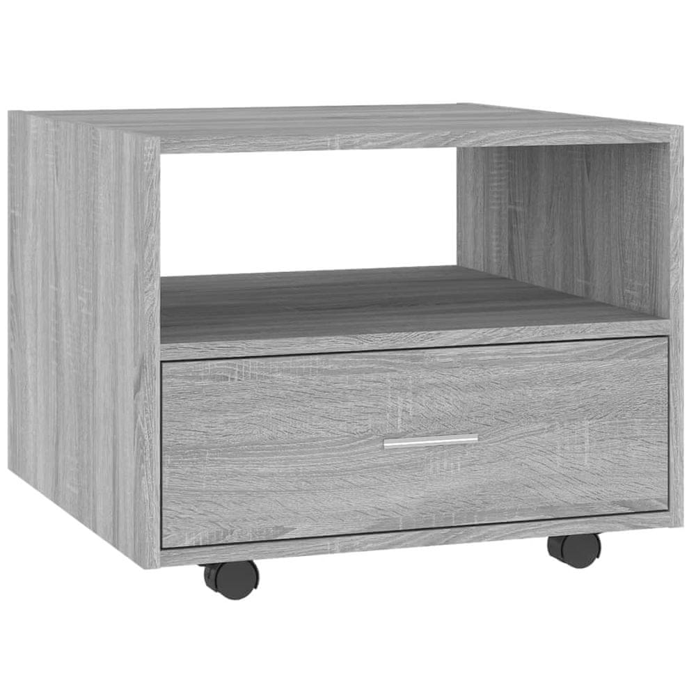 Vidaxl Konferenčný stolík sivý sonoma 55x55x40 cm kompozitné drevo